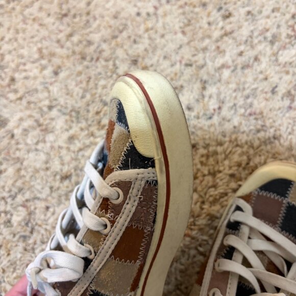 Keen Elsa Eldon Harvest Patchwork Suede Low Top Sneakers Shoes - Picture 14 of 16